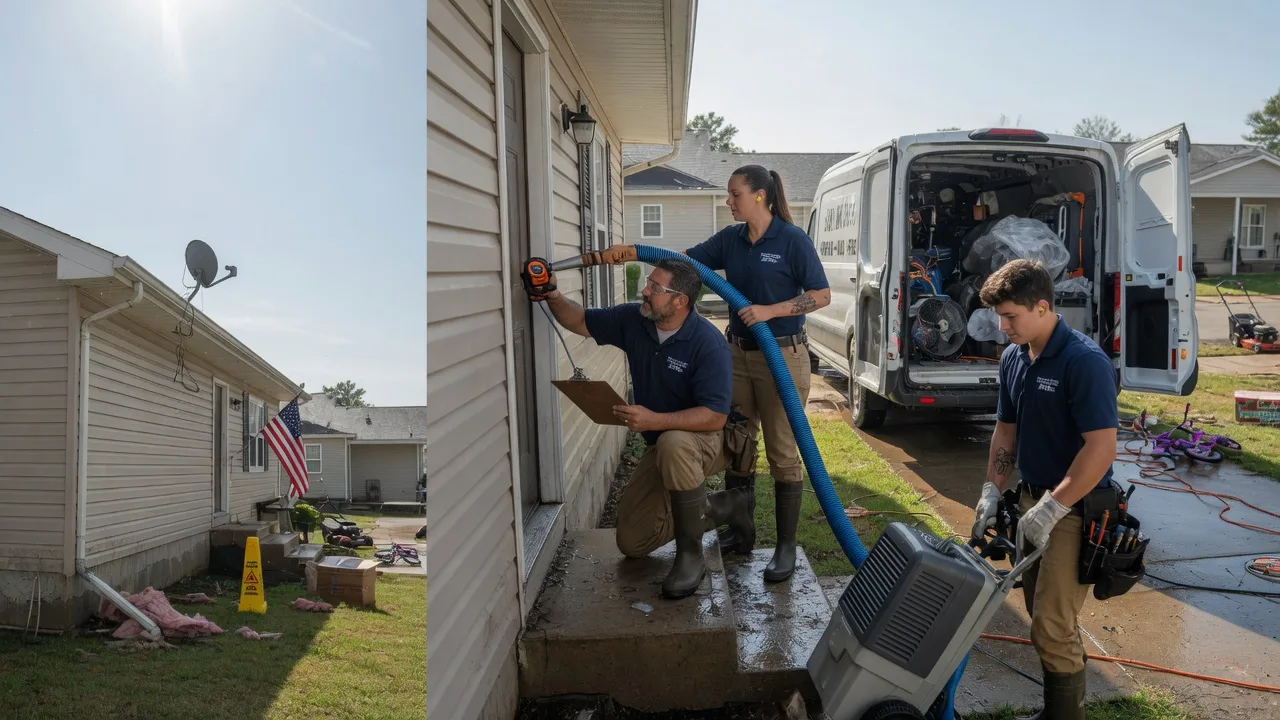 Ceiling Water Damage Restoration in Columbus, ND near me